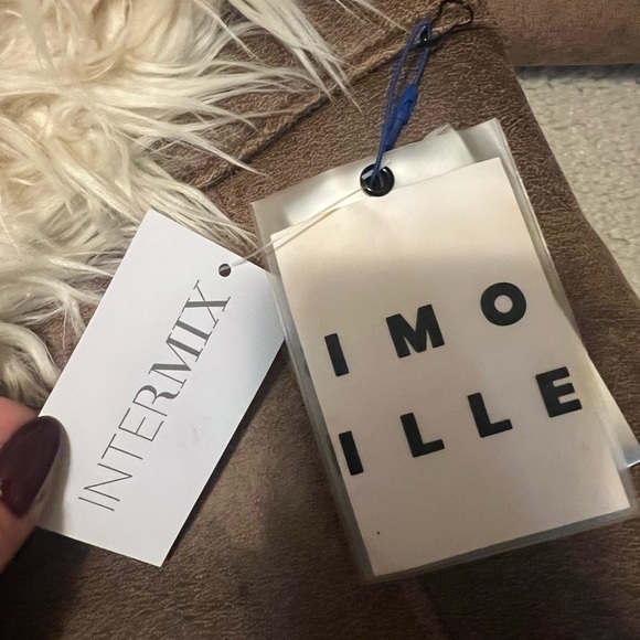 NWT Simon Miller - Jetz Coat in Natural Brown with Long Hair - Picture 8 of 8